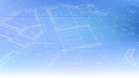 Vector architectural plan blueprint Ilustración de archivo