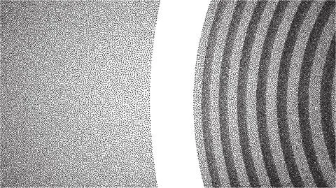 Vector architecture dotwork gradient background. Abstract noise stipple pattern Illustrazione stock