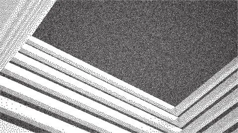 Vector architecture dotwork gradient background. Abstract noise stipple pattern Illustrazione stock