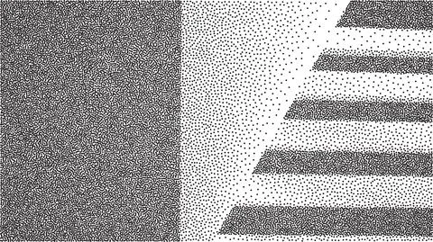 Vector architecture dotwork gradient background. Abstract noise stipple pattern Illustrazione stock