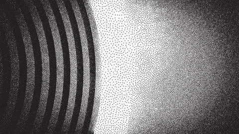 Vector architecture dotwork gradient background. Abstract noise stipple pattern Stock Illustration