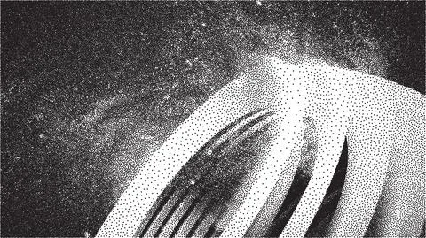 Vector architecture dotwork gradient background. Abstract noise stipple pattern Illustrazione stock