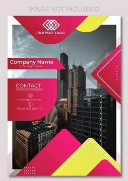 Vector architecture interior portfolio design or portfolio design template	 Stockillustratie