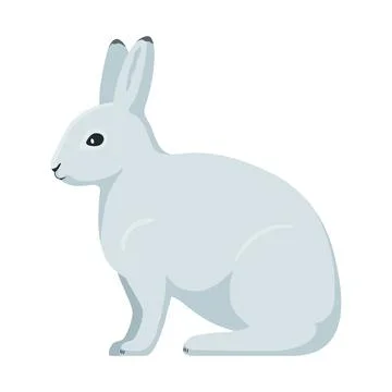 Vector arctic hare Stock Illustration