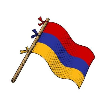 Vector of Armenia Flag Stock Illustration