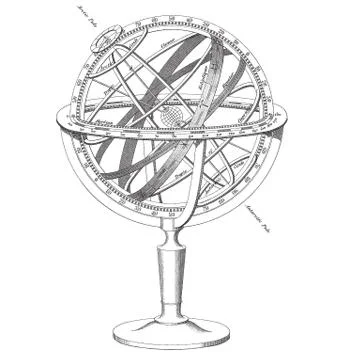 Vector Armillary Sphere illustration Stock Illustration