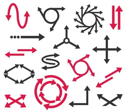 Vector arrow and element. Stock Illustration