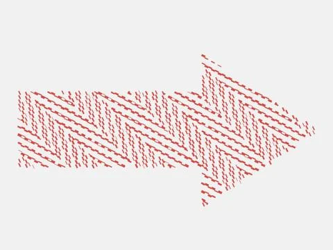 Vector Arrow Background . Arrow Halftone Background . Stock Illustration