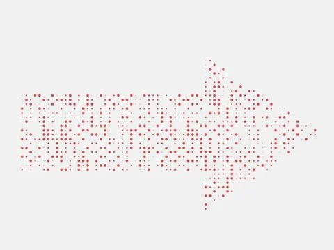 Vector Arrow Background . Arrow Halftone Background . 스톡 일러스트