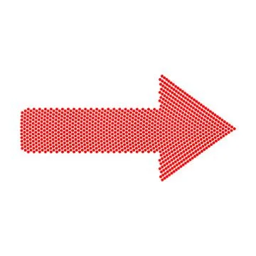 Vector Arrow Background . Arrow Halftone Background . Stock Illustration