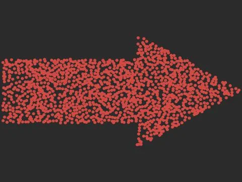 Vector Arrow Background . Arrow Halftone Background . 스톡 일러스트