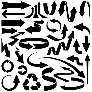 Vector Arrow Collection Stock Illustration