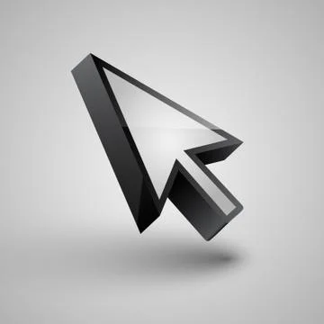 Vector arrow cursor Stock Illustration