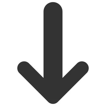 Vector Arrow Down Flat Icon Symbol 库存插图