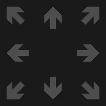 Vector Arrow head Arrow direction arrow signs all directions Path Direction Stock Illustration