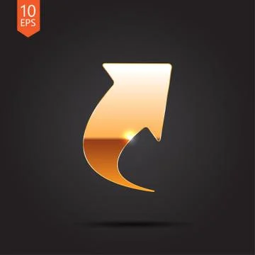 Vector arrow icon. Eps10 Stock Illustration