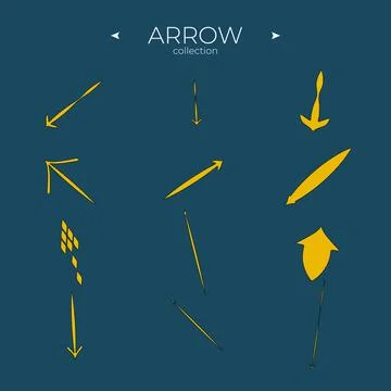 Vector Arrow Icons. Arrows vector collection. Arrow logo concept. Symbol set Illustrazione stock