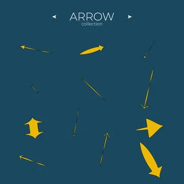 Vector Arrow Icons. Colorful comic arrow. Direction arrows. For website design イラスト素材
