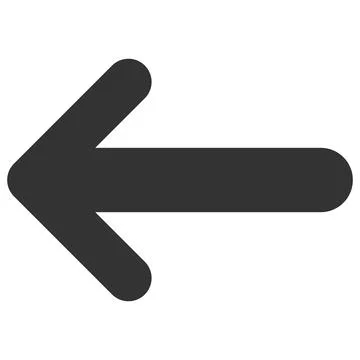 Vector Arrow Left Flat Icon Image Illustrazione stock