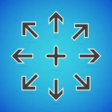 Vector arrow set Stock Illustration