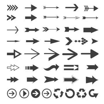 Vector Arrow Set Stock Illustration