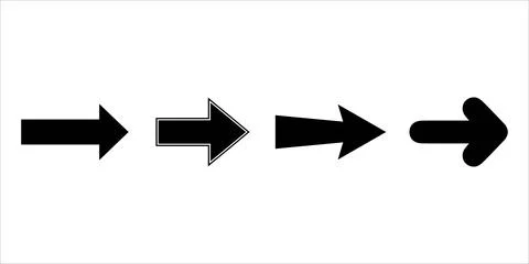 Vector Arrow Set Stock Illustration