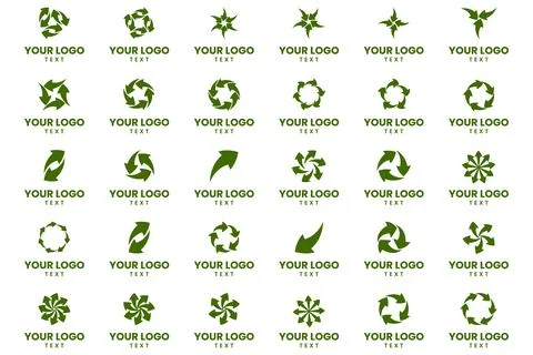 Vector arrow shape logo design Stock Illustration