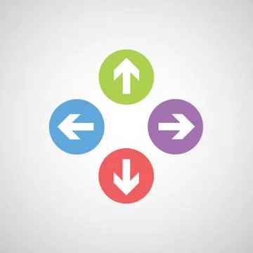 Vector arrow sign icon Stock Illustration