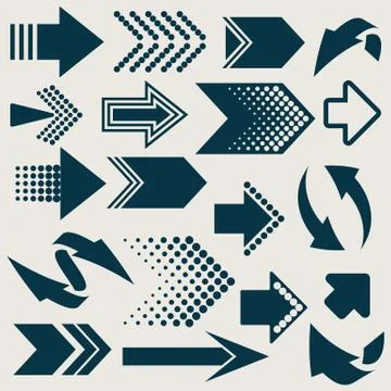 Vector arrow sign icons イラスト素材