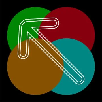 Vector arrow symbol - arrow shape illustration Stock Illustration