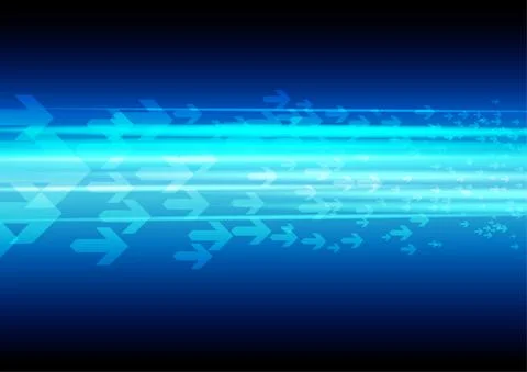 Vector : Arrows with blue stripe background Stock Illustration