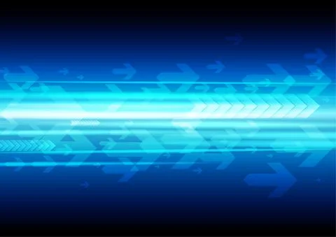 Vector : Arrows with blue stripe background Stock Illustration