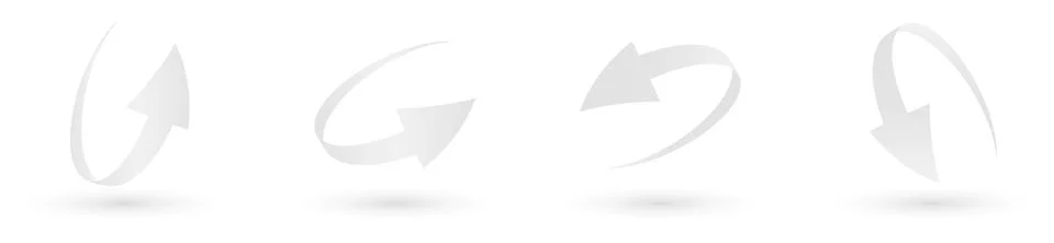 Vector Arrows in Different Directions 库存插图
