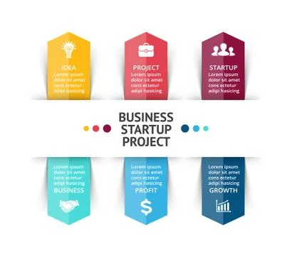 Vector arrows infographic, diagram chart, graph presentation. Business concept Stock Illustration