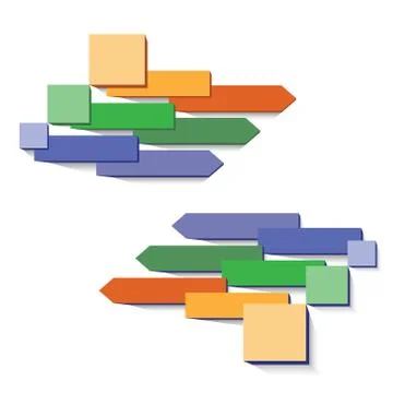  Vector  arrows   infographic  Stock Illustration