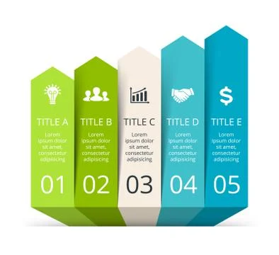 Vector arrows infographic. Template for diagram, graph, presentation and chart Stock Illustration