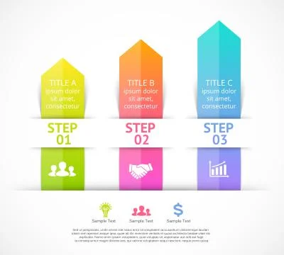 Vector arrows infographic. Template for diagram, graph, presentation and chart Stock Illustration