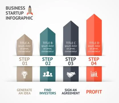 Vector arrows infographic. Template for diagram, graph, presentation and chart Stock Illustration