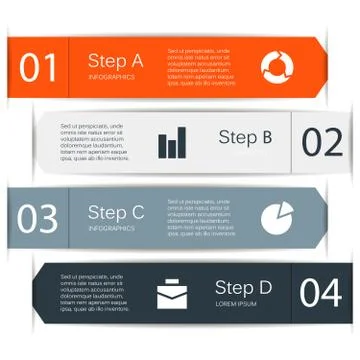 Vector arrows infographic. Template for diagram, graph, presentation and chart Illustrazione stock