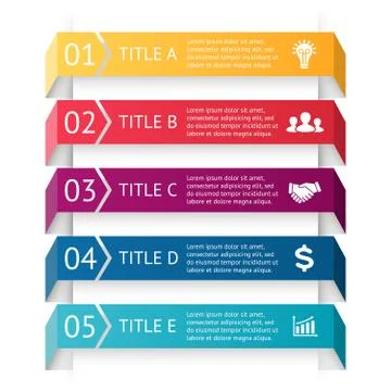 Vector arrows infographic. Template for diagram, graph, presentation and chart Stock Illustration