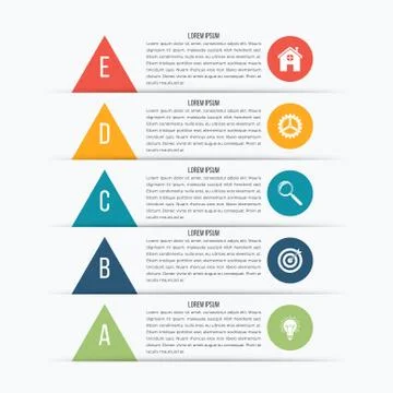 Vector arrows infographic. Template for diagram Stock Illustration