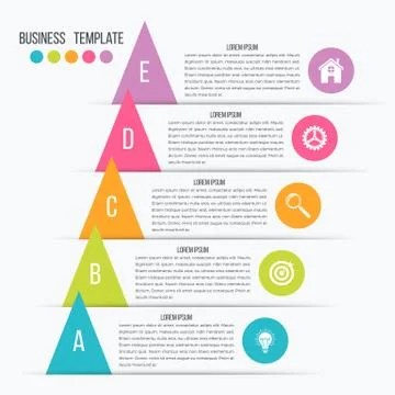 Vector arrows infographic. Template for diagram Stock Illustration