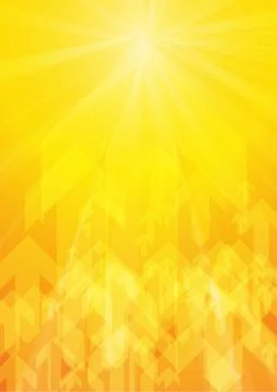 Vector : Arrows on orange background Stock Illustration