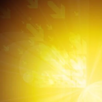 Vector : Arrows on orange background Stock Illustration