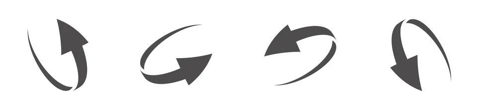 Vector Arrows Pointing in Different Directions イラスト素材