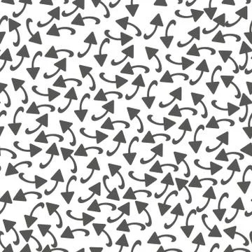 Vector arrows seamless pattern on white backround.EPS 10 Stock Illustration