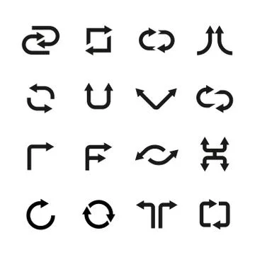 Vector arrows set Stock Illustration