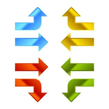 Vector arrows set Stock Illustration