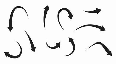 Vector Arrows Set. Stock Illustration