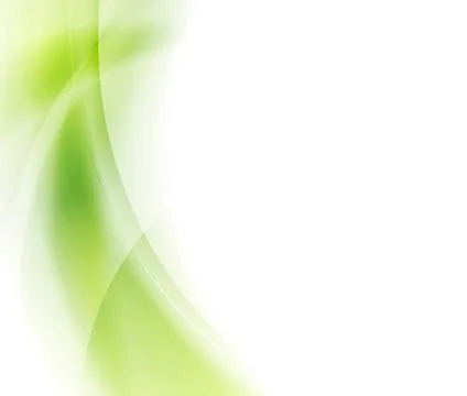 Vector art design. Gradient mesh Abstract green waves vector art design. G... Stock Photos